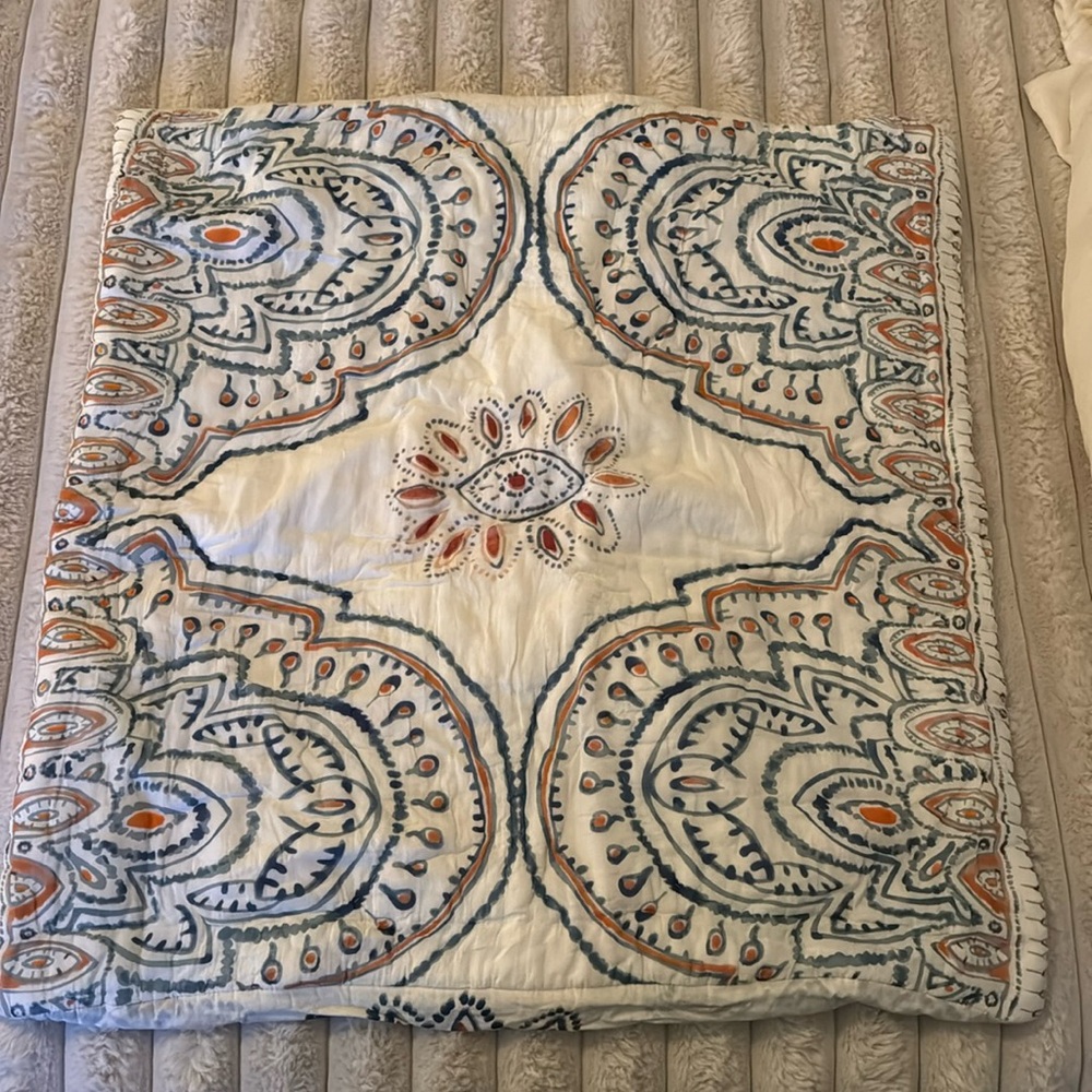 Anthro Euro Pillow Case